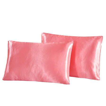Tuscom 2Pcs Washable Pure Silk Pillowcase For Hair and Skin Both Side with Hidden Zipper Hypoallergenic Silk