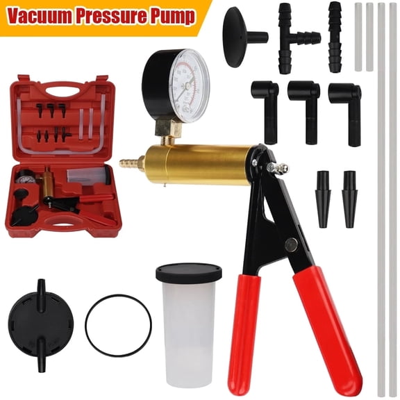Car Hand-Held Brake Fluid Bleeder Universal Vacuum Pressure Pistol Pump Tester Kit