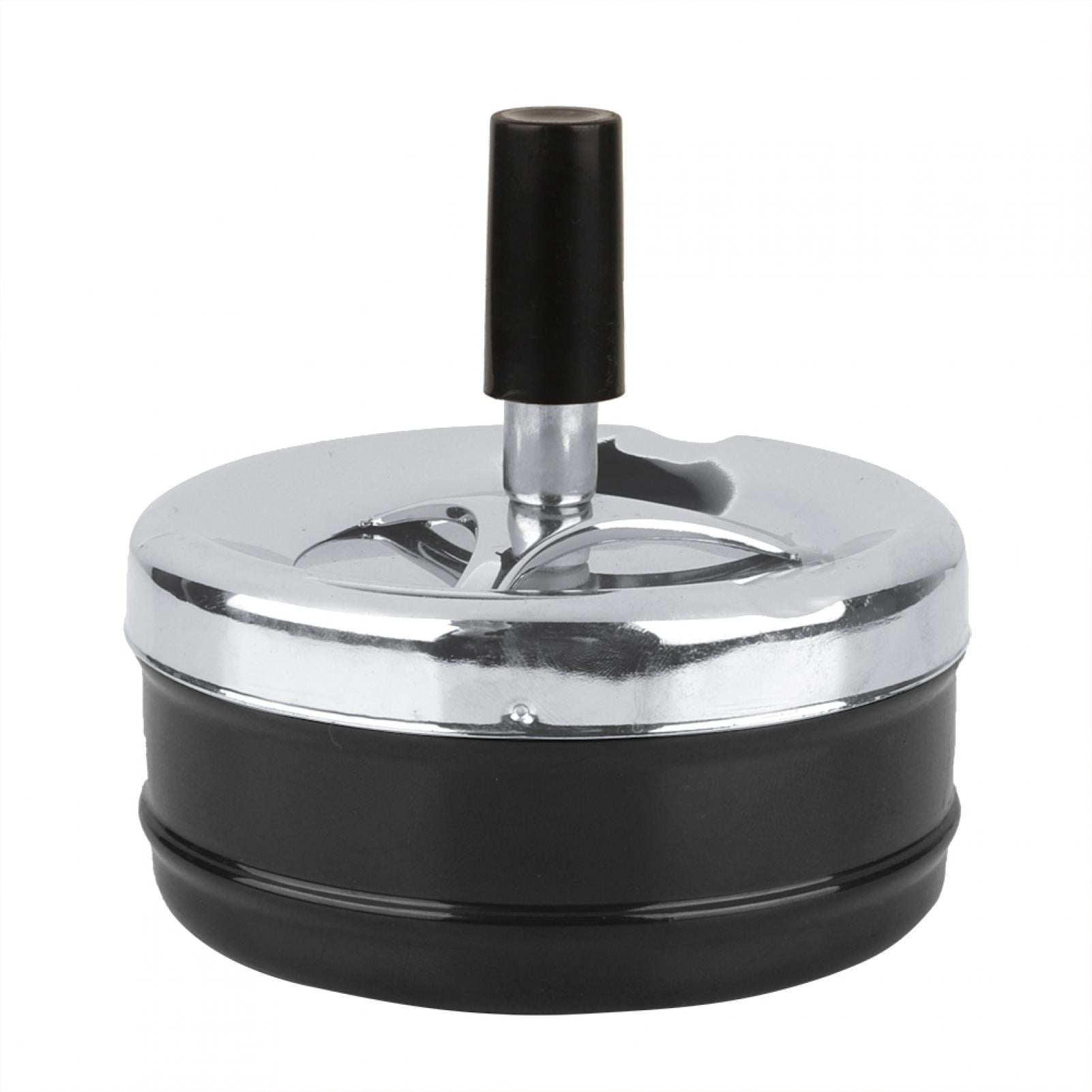 Cendrier Rond En Mtal Exquis Pour les Zones Fumeurs Intrieures Et  Extrieures - Rceptacle De Cigarette lgant Avec Dtails De Cblage Et  Design lgant(S-Noir) - Walmart.ca
