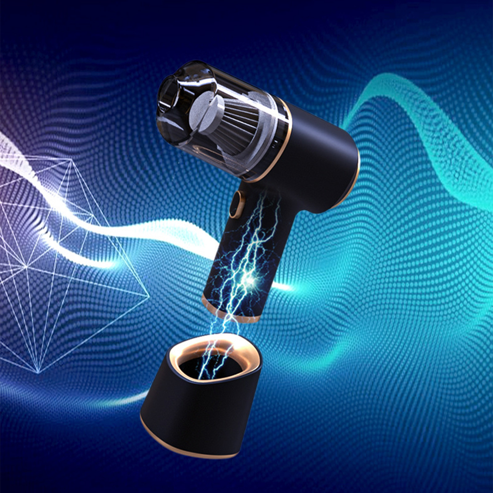 Bdday Mini Vacuum, Wireless Handheld Car Vacuum Cleaner Rechargeable, 9000pa Strong Suction, Dust Buster & Air Blower & Hand Pump, Dry Use for Car, Keyboard, Inflate/Deflate Swim Ring