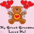 thumbnail image 2 of CafePress - My Great Grandma Loves Me! Infant Bodysuit - Baby Light Bodysuit, Size Newborn - 24 Months, 2 of 4