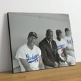 thumbnail image 2 of Jackie Robinson In Dugout, 16X20 Hand-Stretched Canvas Print By Globe Photos, 16X20, 2 of 4