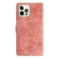 thumbnail image 2 of Compatible with iPhone 15 Pro Embossed Butterfly Case with Wallet and Kickstand Cover, 2 of 5