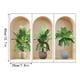 thumbnail image 3 of Juego de 3 pegatinas de pared de plantas tropicales verdes, autoadhesivas de PVC, para decorar pasillos, extraíbles, de fácil aplicación, para decoración del hogar., 3 of 6