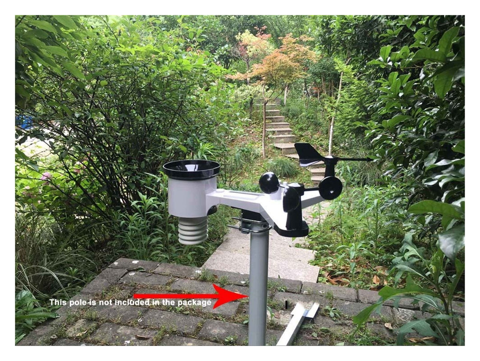 1Sets Of Wireless Weather Station Connect To WiFi, Upload Data To Web ,Easy to Operate