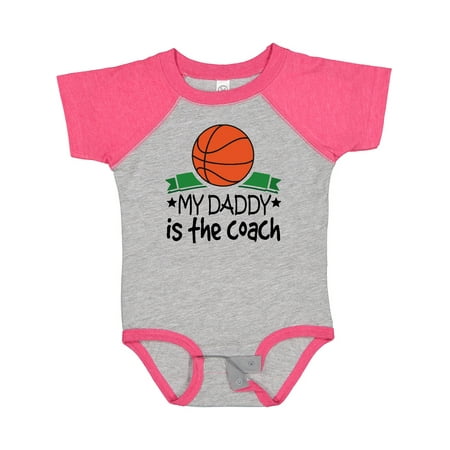 

Inktastic Basketball My Daddy is the Coach Gift Baby Boy or Baby Girl Bodysuit