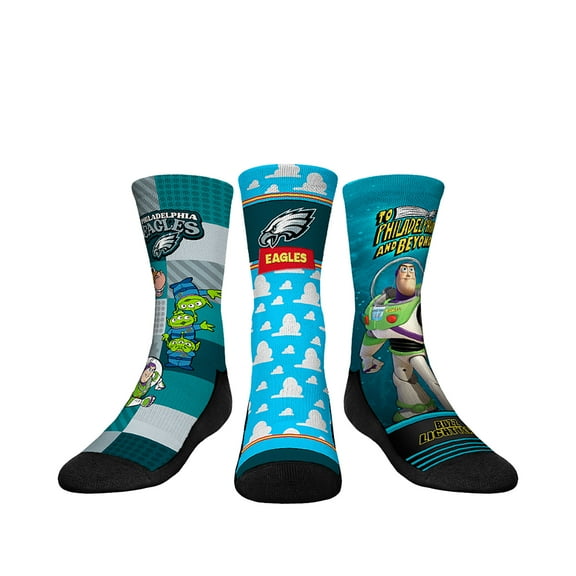 Youth Rock Em Socks Philadelphia Eagles Toy Story 3-Pack Crew Socks