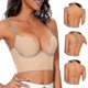 thumbnail image 2 of Sujetadores con espalda baja para mujer, sin costuras, con escote en U profundo y espalda descubierta, convertibles, multiposición, corte bajo, espalda abierta, 2 of 5