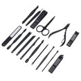 thumbnail image 4 of 16 Uds cortaúñas de acero inoxidable tijeras para cejas cuchillo de pedicura juego de herramientas de manicura blanco, 4 of 8