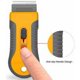 thumbnail image 3 of Juego naranja de espátula de vidrio pequeña con mango de plástico retráctil más 10 hojas, herramientas de ferretería, herramienta práctica, 3 of 4