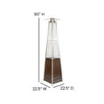 thumbnail image 6 of BizChair Patio Outdoor Heating-Bronze Stainless Steel Pyramid 42,000 BTU Propane Heater with Wheels for Commercial & Residential Use, 6 of 13