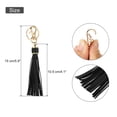 thumbnail image 2 of Uxcell 8 Pcs Borlas de Cuero PU 5.9'' Charm de Borlas con Anillos Clave para Hacer Joyería Negra, 2 of 6