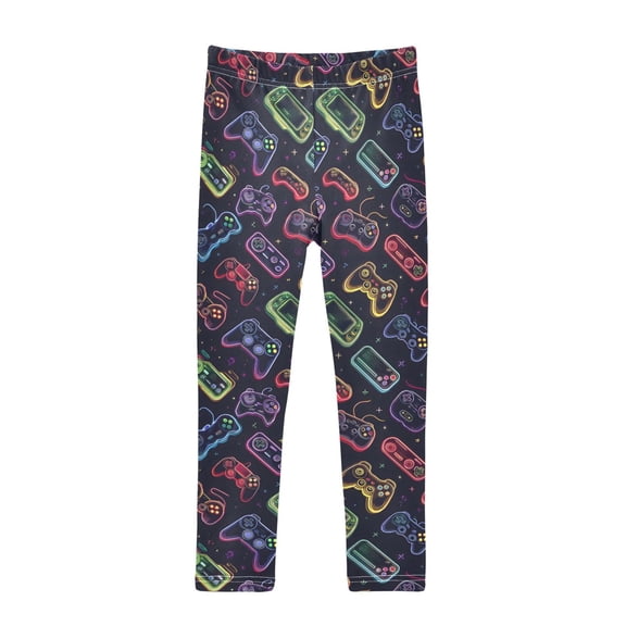 joogoo Girls' Leggings Game Controller Yoga Pants 6T