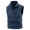 Dark Blue, variant on COSFO Fleece Vest for Men Casual Full Zip White Jacket Sleeveless Stand Colla with Pockets Slim Fit Mens Jacket