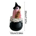 thumbnail image 3 of BNNG Halloween Decorations Indoor, Halloween Table Decor, Ghost with Witch Hat,Witch Gothic Tabletop Ornaments, Hocus Pocus Decorations for Home, Tiered Tray, Shelf, Mantel, 3 of 7