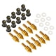 thumbnail image 1 of 10 piezas de parabrisas universales con tornillos y tuercas M5 para motocicleta Oro, 1 of 8