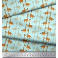 thumbnail image 3 of Soimoi Modal Satin Fabric Giraffe Kids Decor Fabric Printed Yard 42 Inch Wide, 3 of 3