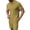 Yellow-01, variant on Rvwovn Men's Casual Summer Golf Shirt and Shorts Matching Set Breathable Lightweight 2-Piece Outfit