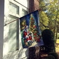 thumbnail image 2 of Keeshond and Santa Claus House Flag, 2 of 7