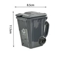 thumbnail image 3 of JHyouerji Ceramic Coffee Mug with Lid Spoon 3x5x2 Inch,Gray Mini Trash Can Shaped Waste Classification Tea Cup for Office Desk Home Daily Drinking, 3 of 6