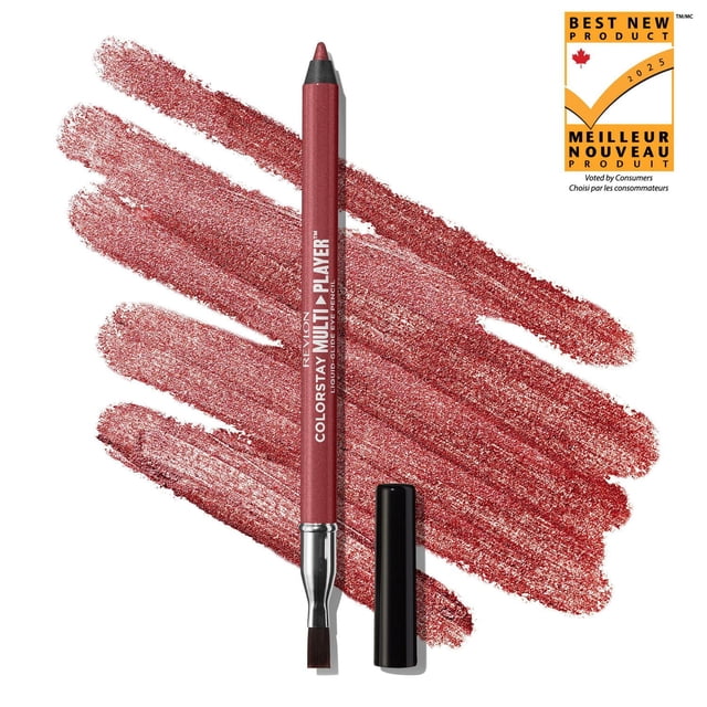 Revlon ColorStay Multiplayer� Liquid-Glide Eye Pencil, Multi-Use Eye Makeup With Blending Brush