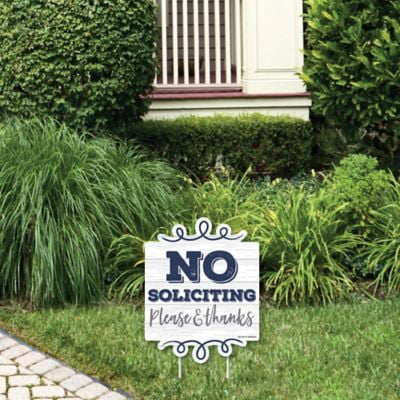 Home S1334 Garden Decor No Soliciting Yard Sign Business Sign No Soliciting
