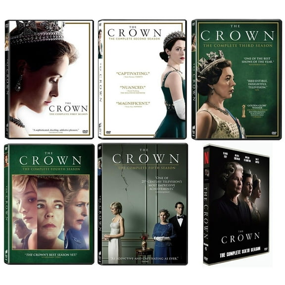The Crown Complete Series Seasons 1-6 (DVD)