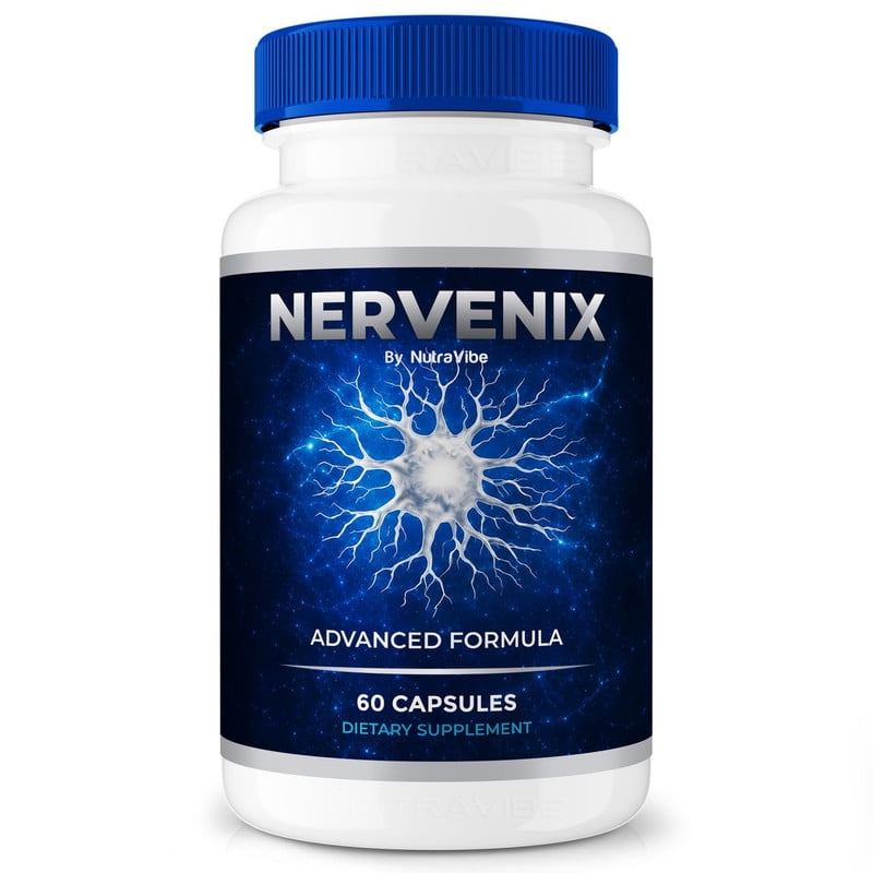 Nervenix – Natural Daily Support Blend for Nerves, Memory & Focus |Nervenix Easy-to-Take Capsules (60 Capsules)