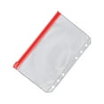 thumbnail image 3 of tredstone 10 Pieces Zipper Pouch Container Convenient PVC Documents Pouches Document Holding Bag Storage Containers for Home Office School A6 Red, 3 of 5