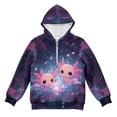 thumbnail image 4 of Pzuqiu Axolotl Hoodies for Kids Versatile Stretchy Girls' Fashion Hoodies & Sweatshirts Practical Wind Proof Long Sleeve Jacket Outfits Personalized for Young Girls Size 4-5, 4 of 7