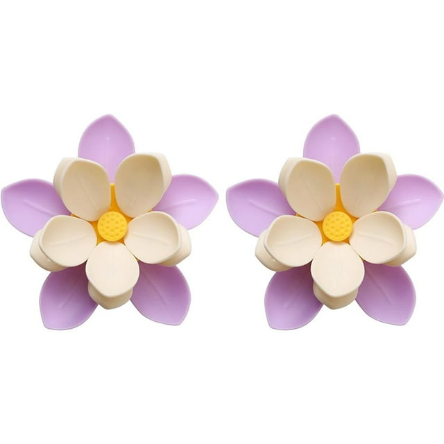 Clips Magnétiques pour Réfrigérateur, Aimants Magnétiques à Double Couche en Forme de Fleurs, 2 en 1 Portable Mignon Clip de Sac en Forme de Fleur pour Stockage Alimentaire