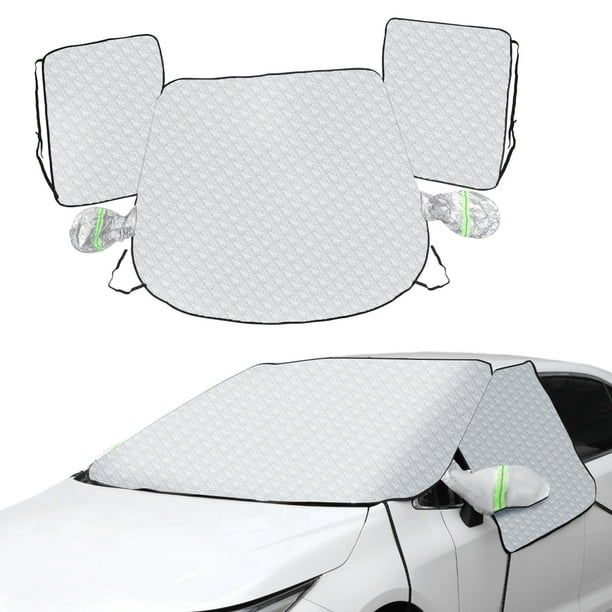 Cubierta de automóvil Unique Bargains Ventanas laterales para sedán/hatchback SUV 104.3 pulgadas 2 tiras reflectantes