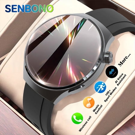 SENBONO Smart Watch for Men & Women - 24/7 Health Monitor, Sleep Tracker, AI Voice Assistant, Fitness Tracker with 100+ Sports Modes, Music Control, Camera Control