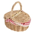 thumbnail image 3 of Panier de Rangement pour Pain Panier à Main Panier de Pique-Nique Extérieur avec Doubles Couvercles, 3 of 6