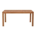 thumbnail image 3 of Alaterre Furniture Eucalyptus Wood, Weather-Resistant 63" x 37.5" Outdoor Dining Table with 2" Umbrella Hole, 3 of 7
