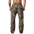 thumbnail image 7 of LTTVQM Mens Loose Fit Camo Trousers Outdoor Field Trek Realtree Leaf Camo All Over Tree Print Elastic Drawstring Waist Mens Daily Wide Leg Trousers Coffee 3XL, 7 of 7