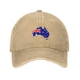 thumbnail image 1 of ZICANCN Adjustable Baseball Cap Women, Australia Flag Hats for Men Adult Washed Cotton Denim Baseball Caps Fashion, Natural, 1 of 8