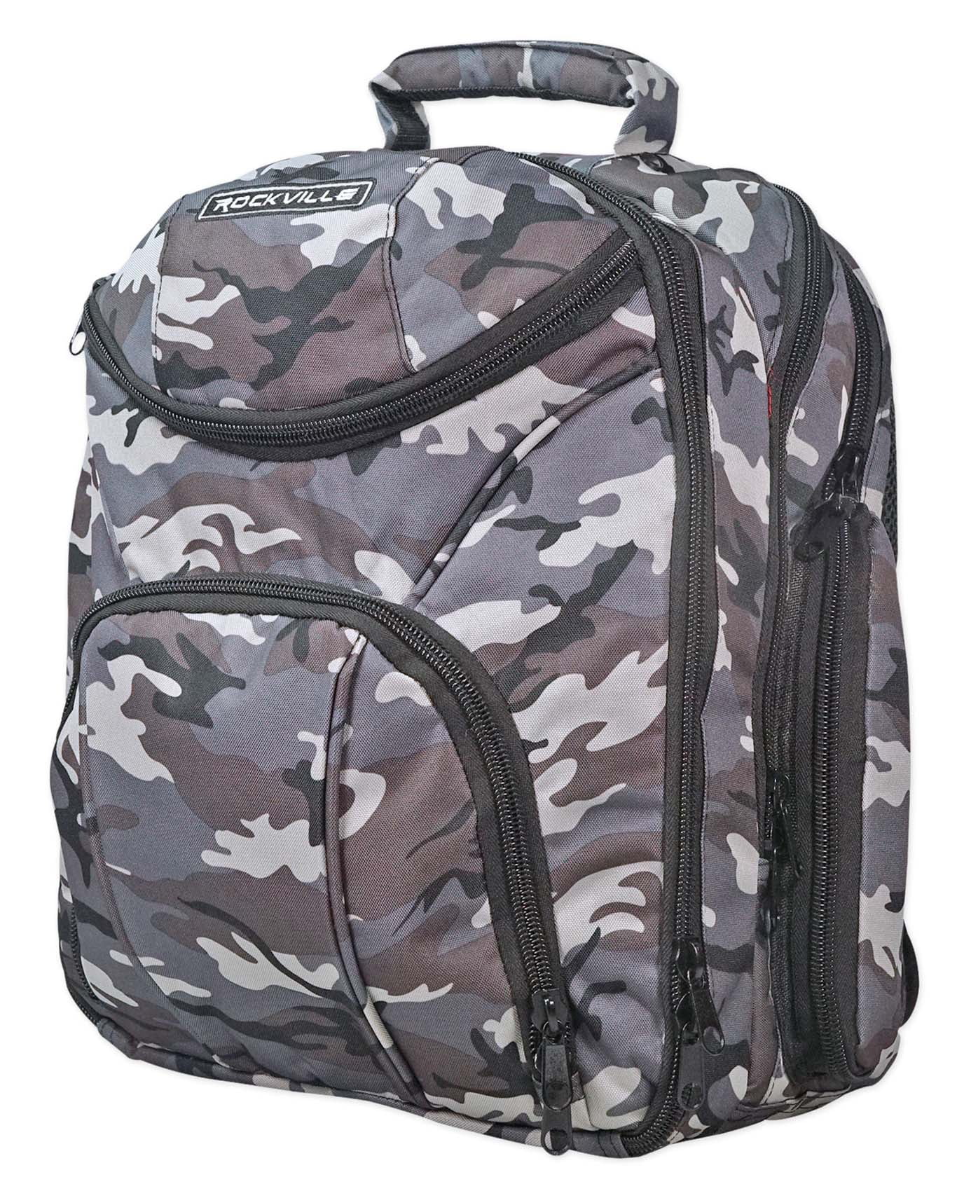Behringer Rockville Travel Case Camo Backpack Bag For Behringer Q802 USB Mixer 