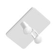 thumbnail image 1 of Bearachild Soporte para afeitadora montado en la pared, estante de almacenamiento de maquinillas de afeitar para baño de plástico para el hogar Juegos de accesorios de baño Blanco, 1 of 6