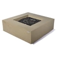 thumbnail image 2 of Elementi Plus Uluru Propane Fire Pit for Outside Outdoor Fire Pit Table Smokeless Firepit Concrete Square Fire Table Patio Heater Fireplace 60000 BTUs - Sunlight Yellow, 40 x 40 Inches, 2 of 15