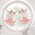 thumbnail image 5 of Pegatinas de pared de ramas, pegatinas de flores para ventana de flor de ciruelo de dormitorio, pegatinas de pared de flores rosas, pegatinas de pared de pájaros de jardín, pared de hojas de melocotón, 5 of 5
