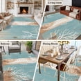 thumbnail image 5 of Coastal Sea Horse Area Rugs 8'x10', Washable Small Throw Rugs for Living Room Patio, Summer Coral Ocean Vintage Wood Indoor Outdoor Rug Non-Slip Low Pile Carpet Runner Reversible Floor Mats, 5 of 8