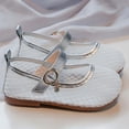 thumbnail image 6 of Gyujnb Girls Mesh Mary Jane Shoes Soft Sole Casual Footwear, Adjustable Buckle Strap Closed Toe Ballet Shoes (Girls),3.5-4 Years, 6 of 9