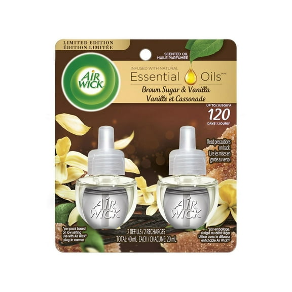 Assainisseur d'air à brancher AirWick Freshmatic, Recharges d'huile parfumée, Passion Vanille<br>, 2 Recharges