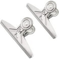 thumbnail image 1 of Extra Large Bulldog Clips, 2pcs 20cm Silver Tone Metal File Binder Clamps For Home Office School Supplies, 1 of 3