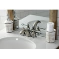thumbnail image 2 of Kingston Brass KB3947BL Vintage Mini-Widespread Bathroom Faucet, Brushed Nickel/Polished Chrome, 2 of 5
