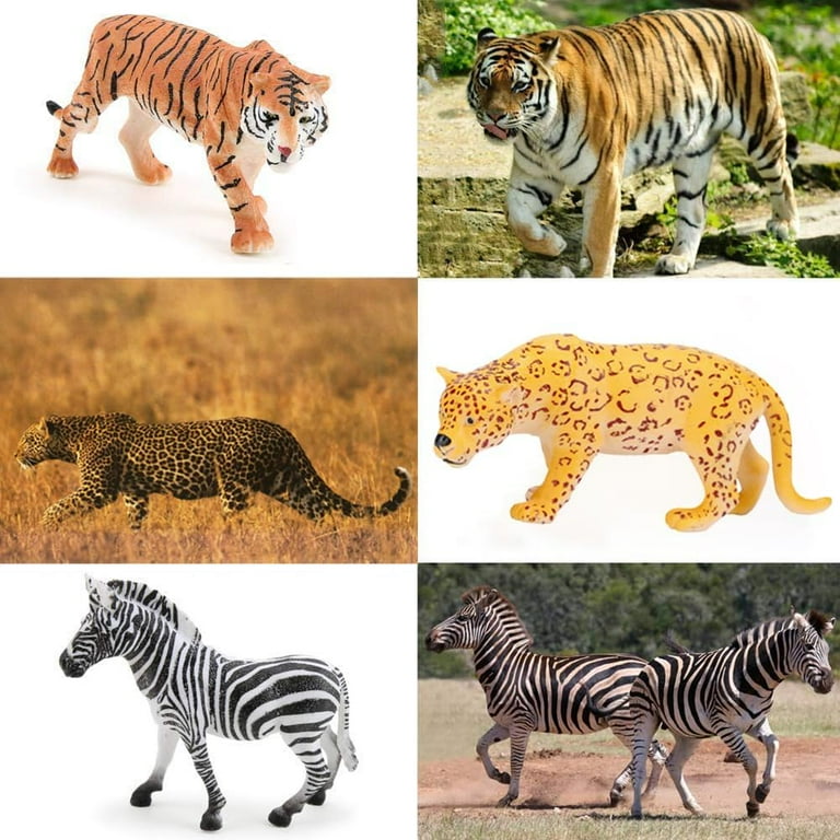 Safari Animals Figures Toys Realistic Jumbo Wild Zoo Animals