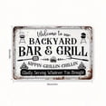thumbnail image 2 of 8x12 Inches Vintage Metal Sign, Backyard Bar & Grill, Rustic BBQ Decor Weatherproof, Perfect For Outdoor Spaces, Patios, Or BBQ Areas, Barbecue Decor, BBQ Party Sign, Outdoor Cooking Art, 2 of 10