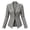 B02_Grey, variant on Women's Fitted Suede‑Look Open Front Blazer Jacket, Lapel Long Sleeve Slim Fit Buttonless Coat for Fall Winter Daily Business Casual(B02_White,S)