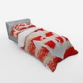 thumbnail image 2 of Ambesonne Anchor Bedding Set 3 Pcs, Stripes Nautical, Twin, Vermilion Cream, 2 of 2